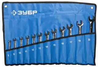Зубр Профессионал набор комбинированных трещоточных ключей