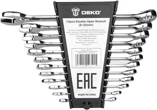 Deko DKHT12 набор комбинированных гаечных ключей
